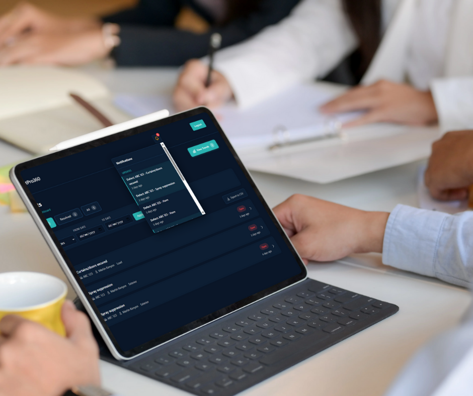 FleetPro360 defect management screen